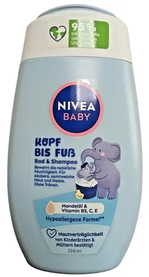Zdjęcie produktu dla NIVEA BABY 80510 NIVEA BABY KOPF BIS FUß Baby Shampoo 200,0 ml