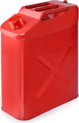 Produktbild von Benzinkanister Edelstahl, vertikal, rot, 20 Liter