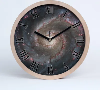 Produktbild von Holzuhr 20fi cm wanduhr - schwarze Spitzen - Nebel