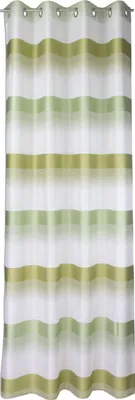 Produktbild von Ösenschal weiß / grün gestreift BxH 140x245cm Gardine Vorhang Schal 2421