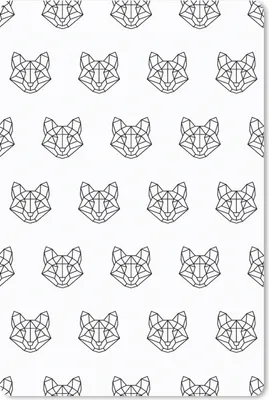 Produktbild von MuchoWow® Mauspad Mousepad Fuchs - Muster - Formen 18x27 cm - Mousepads - Maus Mat - Pad - Mausunterlage