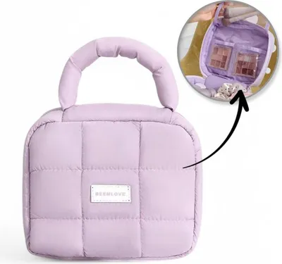 Image de Flamenco Mystique Sac à cosmétiques pour femmes matelassé avec poignée 21 x 17 x 8 cm KS139FIO