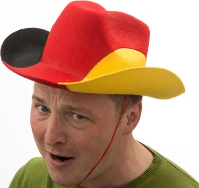 Produktbild von Cowboyhut mit Deutschlandflagge