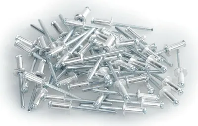 Produktbild von Lampa Aluminiumnieten-Set 50 Stück für Nummernschilder Silber