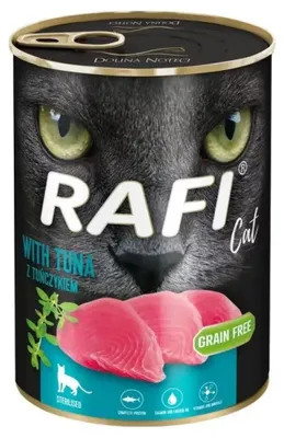 Zdjęcie produktu dla DOLINA NOTECI Rafi Cat Adult z tuńczykiem - karma mokra dla kotów - 400g