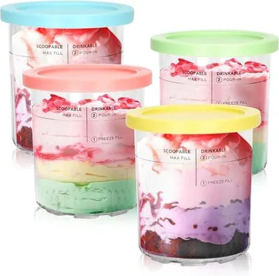 Image de Récipient à glace, compatible avec les modèles NC501 et NC500, étanche, lavable au lave-vaisselle, 680 ml