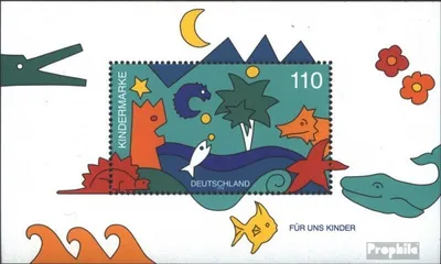 Produktbild von Briefmarken BRD (BR.Deutschland) 1998 Mi Block42 (kompl.Ausgabe) postfrisch Für uns Kinder Bl. 42
