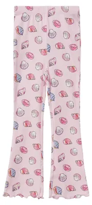 Productafbeelding van s.Oliver gestreepte leggings met wijde pijpen en een alomvattend printmotief