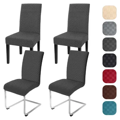 Immagine prodotto di Solidchoice - Set di 4 copri-sedie elasticizzati, adatti a diverse occasioni