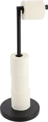 Produktbild von Tendance Toilettenpapierhalter - freistehend - schwarz - Metall - 55 cm
