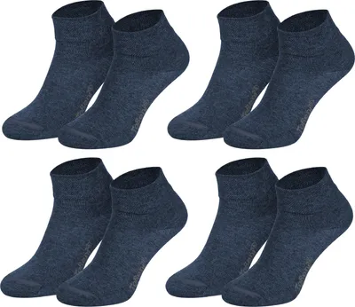 Tobeni 8 Paar Kurz-Socken Quarter Socks ohne Gummi für Sie und Ihn Jeans