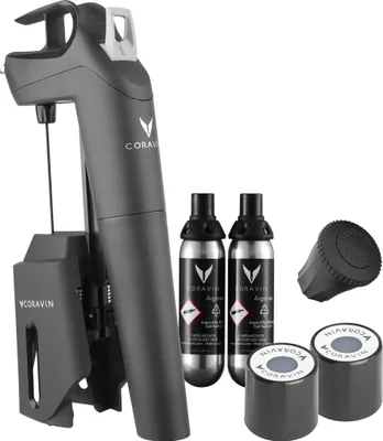 Image de Ensemble de système de conservation de vin Coravin Timeless Three +, noir