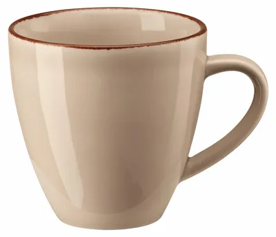 Imagen del producto de Rosenthal Becher mit Henkel Profi Casual Shell Porzellan Grau-Braun  10660-405404-15505