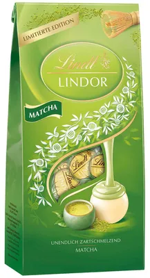 Produktbild von Lindt Lindor Kugeln Matcha 137g, KI-generiertes Bild