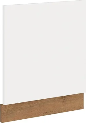 Image de Porte pour lave-vaisselle encastrable VANYA – 60x57 cm, blanc / chêne lancelot