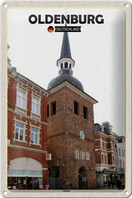 Produktbild von Blechschild Stadt Oldenburg Lappan Architektur 20x30cm