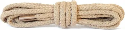 Produktbild von Langlebige Baumwoll-Rundschnürsenkel Kaps 120 cm - Hellbeige
