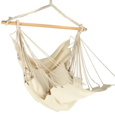 Produktbild von KIK Soft Rocking KÅ eslo Hä ngematte mit Fuß stü tze Beige