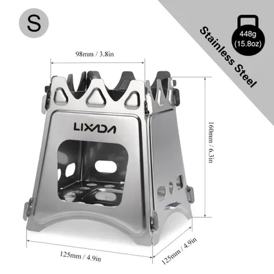 Obrázok produktu pre Skladací drevený varič Lixada Compact na varenie v prírode, kempovanie a pikniky