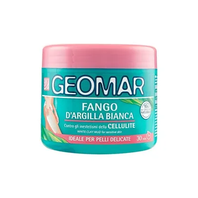Produktbild von GEOMAR White Clay Mud, Körpermaske, Frauen, Empflindliche Haut, Anti-Zellulite, Elastizität, Glättend, 500 ml