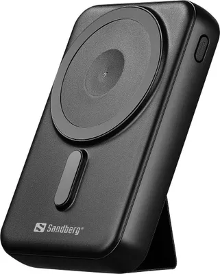 Zdjęcie produktu dla SANDBERG Mag Wireless Powerbank 10000 - 10000 mAh - Bezprzewodowe ładowanie - Czarny