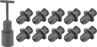 Image de 10 douilles de lampe E14 en ABS avec douille, résistantes à la chaleur, pour usage domestique, noir