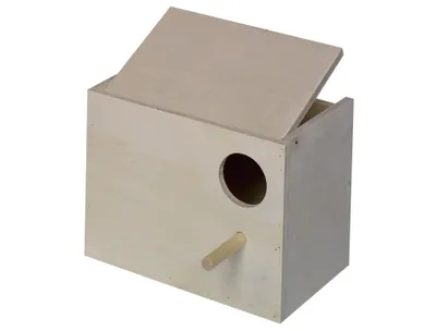 Produktbild von Nobby Wellensittich Nistkasten 22 x 16 x 17 cm, Loch rechts