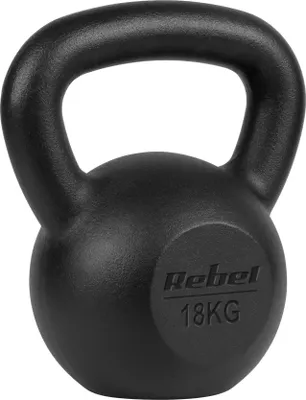 Productafbeelding van Rebel Active Gusseisen Kettlebell, 18 kg, handgewicht, fitness