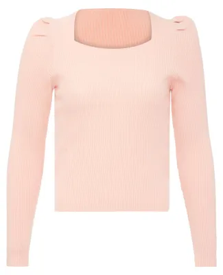 Image de Pull en tricot pour femmes AODA - rose, taille XS/S
