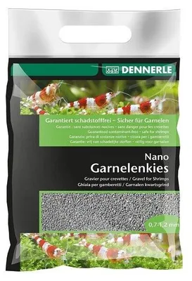 Productafbeelding van Dennerle Nano garnalengrind Arkansasgrijs 0,5-1,2 mm | 2 kg | bodembedekking voor zoetwateraquarium