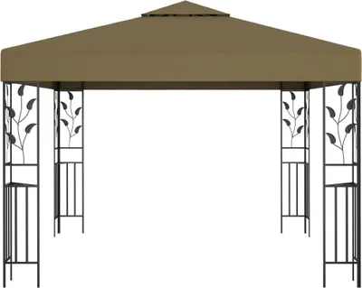 Produktbild von vidaXL Pavillon 3x3 m Taupe 180 g/m²