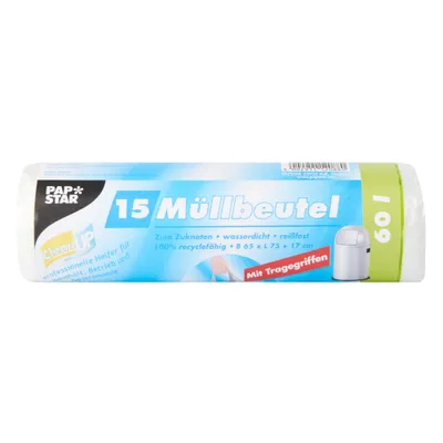 Zdjęcie produktu dla Papstar Müllbeutel mit Tragegriff 60l