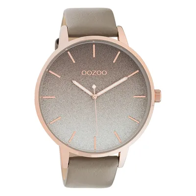Produktbild von Oozoo Armbanduhr braun Leder Timepieces Damen Analog-Quarzuhr UOC10832