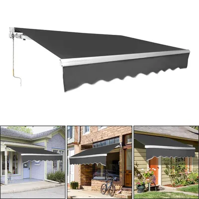 Immagine prodotto di Tenda da sole con braccio articolato 250x200 cm Tenda da sole Tenda da sole retrattile Protezione solare Tenda da sole per balcone Braccio articolato Grigio