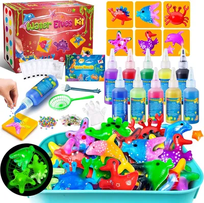 Image de Jouets d'eau, 10 couleurs, animaux aquatiques, jouets créatifs à fabriquer soi-même, pour enfants