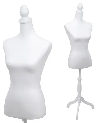 Obrázek produktu pro Manekýn HWC-Q24, ženský torzo, pěnový materiál, snímatelný potah,    bílý