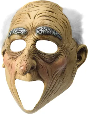 Produktbild von Erstaunter Opa - Halloween Fasching Kostüm Maske