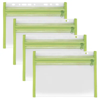 Obrázek produktu pro VELOFLEX - Obálka na dokumenty formátu DIN A5 se zipem, zelená, 4 kusy