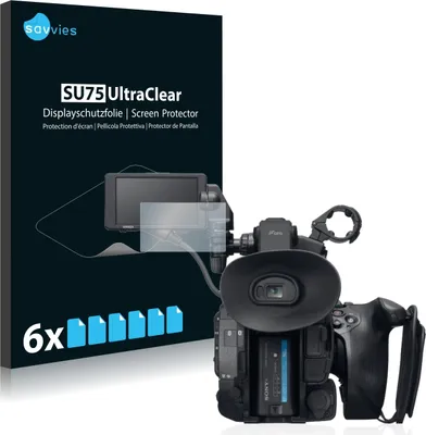 Produktbild von 6x Für Sony PXW-FS5 Schutzfolie Savvies Displayschutz Display Schutz Folie Klar Transparent