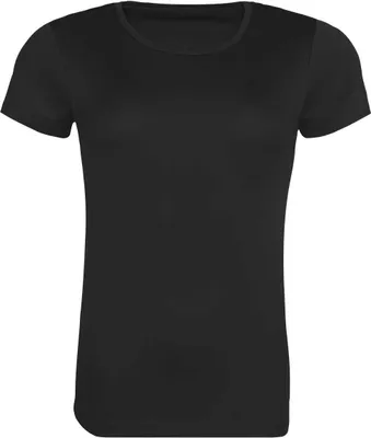 Produktbild von Just Cool JC205 | WomenŽs Recycled Cool T-Shirt Hergestellt aus 6 Plastikflasc - Farbe: Jet Black - Größe: S