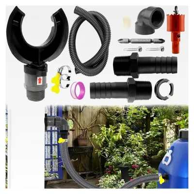 Produktbild von Regenwassersammler für Fallrohre 70-110mm, Anschlussset für Regentonnen