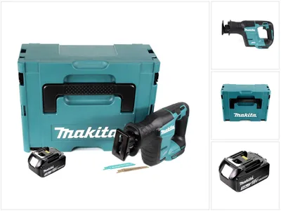 Obrázok produktu pre Akumulátorová príklepová píla Makita DJR 188 F1J 18 V bezkefková príklepová píla v Makpac + 1x akumulátor Makita 3,0 Ah - bez nabíjačky