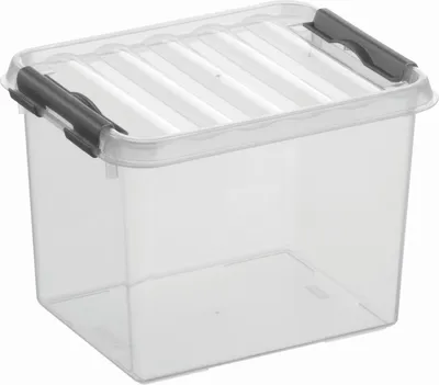 Produktbild von Aufbewahrungsbox mit Deckel 3 Liter Kunststoff 150x140x200mm transparent Packung mit 6 Stück