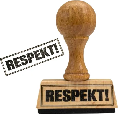 Produktbild von Respekt! Holzstempel