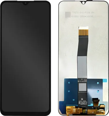 Produktbild von Clappio, Ersatzdisplay Xiaomi Redmi 10C und Poco C40, Scheibe vormontiert, Schwarz