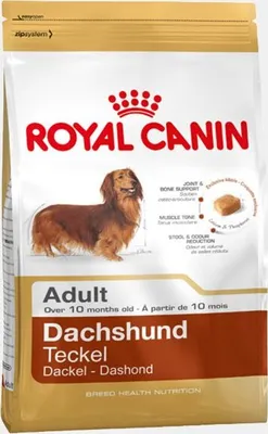 Obrázok produktu pre Royal Canin Dachshund Adult, Dospelý, Jazvečík, Malé (5-10 kilogramov), Extra malý (<4 kg), 1,5 kg