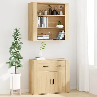 Image de vidaXL Highboard chêne Sonoma Matériau dérivé du bois
