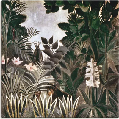 Produktbild von ARTland Leinwandbild Dschungel, 1909 Größe: 50x50 cm