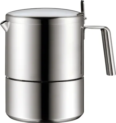 Produktbild von WMF Kult Espressokocher 300ml, Espressomaschine für 6 Tassen, Cromargan Edelstahl mattiert, Induktion, spülmaschinengeeignet