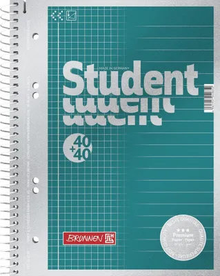 Produktbild von BRUNNEN Collegeblock Duo A5 liniert Lineatur 21 +22 Premium